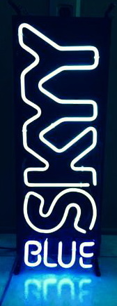 Skyy Blue Vodka Neon Sign